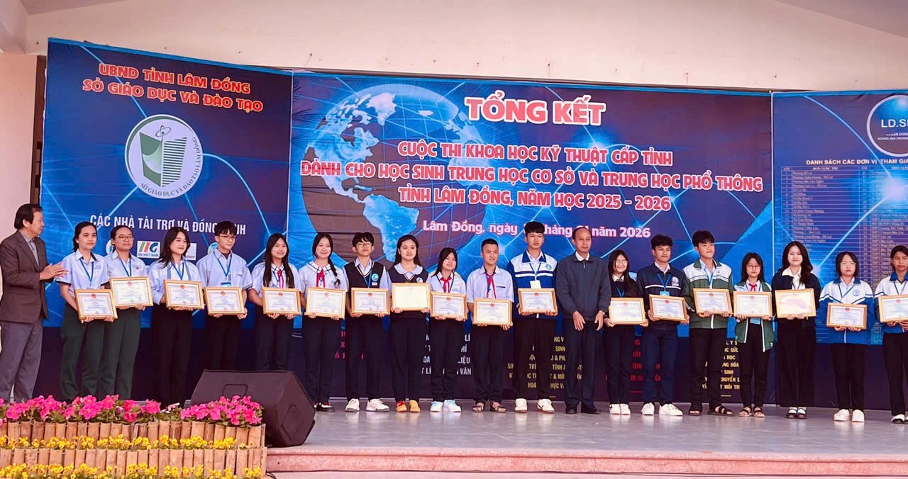 VINH DANH HỌC SINH TIÊU BIỂU TRONG LĨNH VỰC KHOA HỌC – KỸ THUẬT